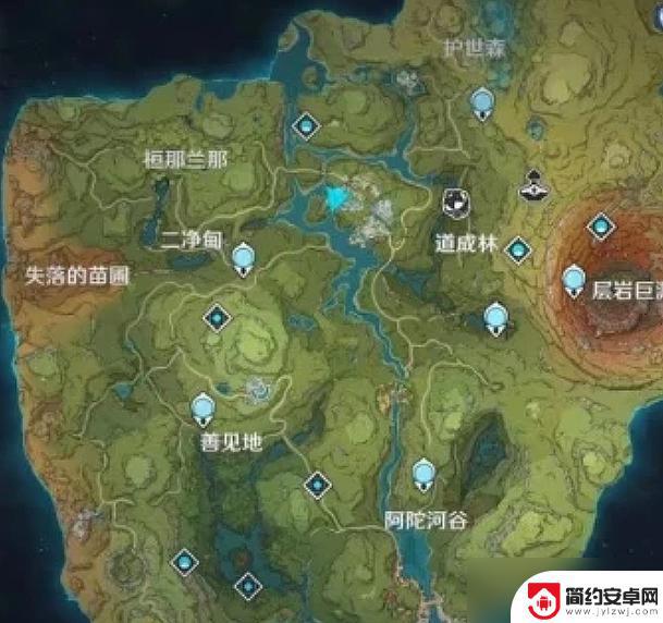 原神全地景地图 《原神》地图全貌七国一览解析