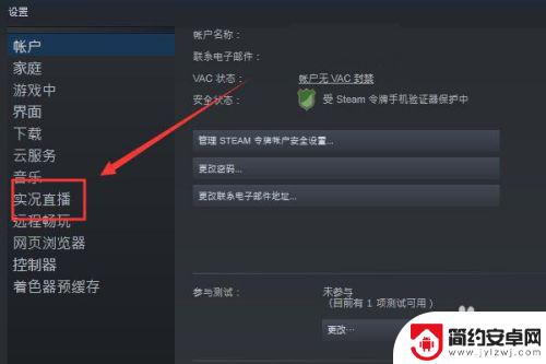 steam怎么开直播让好友观看 在Steam上如何开直播