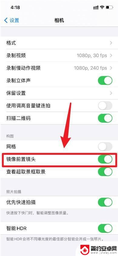 手机前置摄像头怎么设置正拍 如何解决苹果手机前置摄像头拍照片倒置的问题