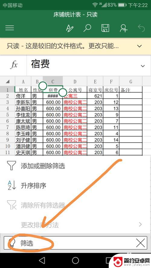 表格在手机上怎么筛选 Excel筛选功能手机版如何使用