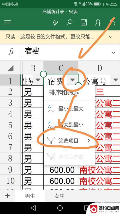 表格在手机上怎么筛选 Excel筛选功能手机版如何使用