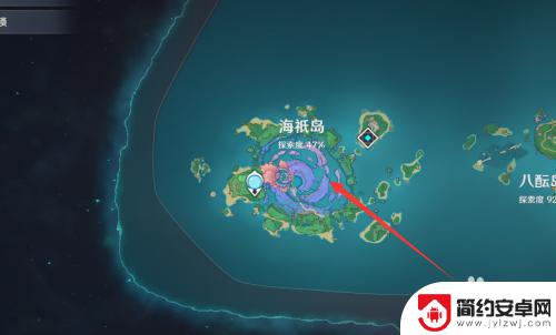 原神海坻岛 原神海祇岛在地图的具体位置