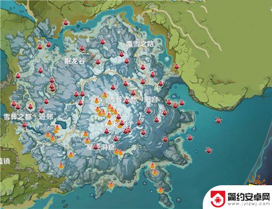 原神雪山血红玉髓 绯红玉髓采集路线攻略