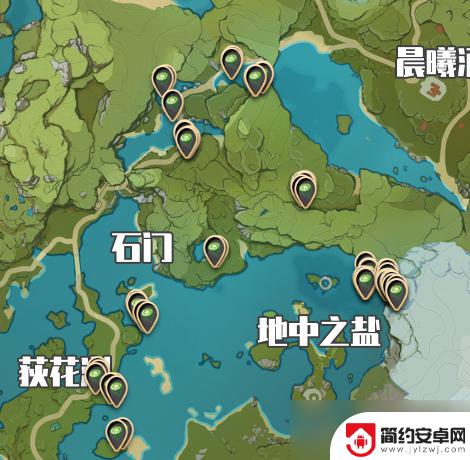 原神中莲蓬在哪里最多 《原神》莲蓬采集地图指南