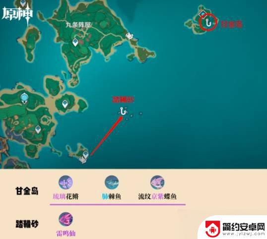 原神,钓鱼地点 原神钓鱼地点分布图解介绍