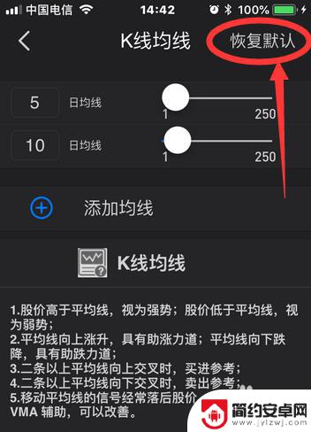 手机同花顺日k线怎么设置 手机同花顺K线均线设置方法