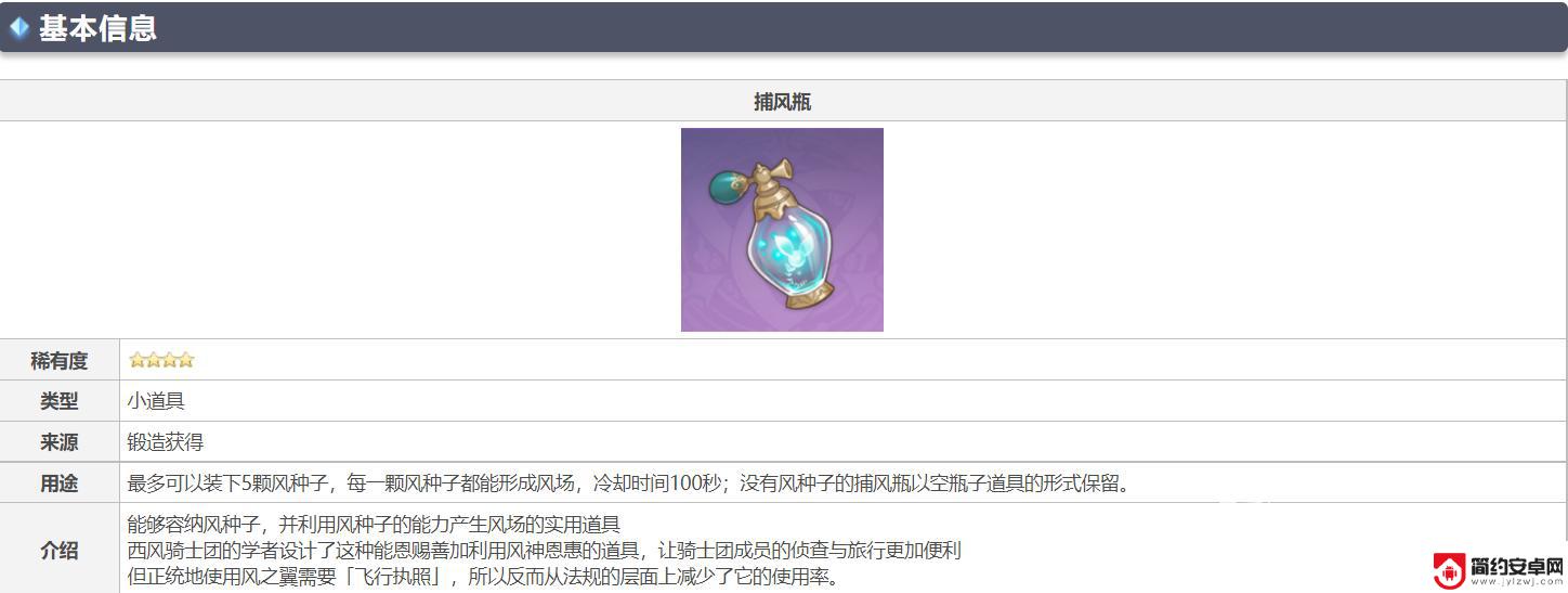 原神捕风瓶是一次性用品吗 原神捕风瓶可以重复使用吗