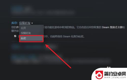 steam怎么把库存给隐藏 Steam设置不公开库存游戏步骤