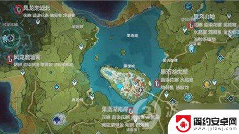 钓鱼点原神 原神钓鱼地点分布图全图